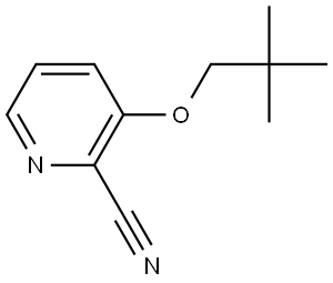 3-(2,2-Dimethylpropoxy)-2-pyridinecarbonitrile Structure