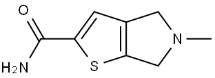 5,6-Dihydro-5-methyl-4H-thieno[2,3-c]pyrrole-2-carboxamide Structure