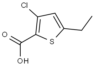 3-chloro-5-ethylthiophene-2-carboxylic acid Structure