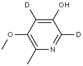 5-methoxy-6-methylpyridin-2,4-d2-3-ol Structure