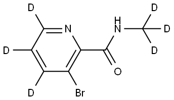 3-bromo-N-(methyl-d3)picolinamide-4,5,6-d3 Structure