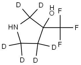 3-(trifluoromethyl)pyrrolidin-2,2,4,4,5,5-d6-3-ol Structure