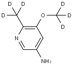 5-(methoxy-d3)-6-(methyl-d3)pyridin-3-amine Structure