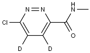 6-chloro-N-methylpyridazine-4,5-d2-3-carboxamide Structure