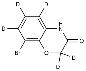 8-bromo-2H-benzo[b][1,4]oxazin-3(4H)-one-2,2,5,6,7-d5 Structure