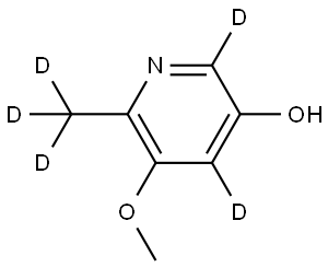 5-methoxy-6-(methyl-d3)pyridin-2,4-d2-3-ol Structure