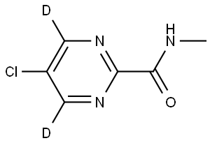 5-chloro-N-methylpyrimidine-4,6-d2-2-carboxamide Structure
