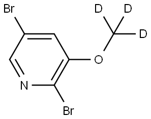 2,5-dibromo-3-(methoxy-d3)pyridine Structure