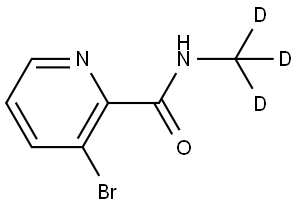 3-bromo-N-(methyl-d3)picolinamide Structure