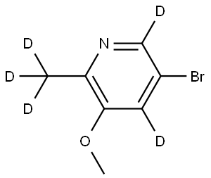 5-bromo-3-methoxy-2-(methyl-d3)pyridine-4,6-d2 Structure