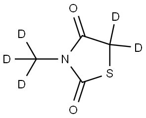3-(methyl-d3)thiazolidine-2,4-dione-5,5-d2 Structure