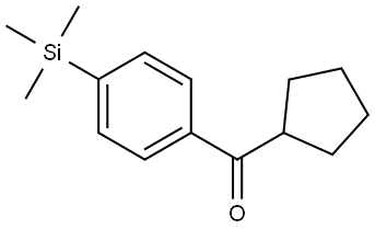 cyclopentyl(4-(trimethylsilyl)phenyl)methanone Structure