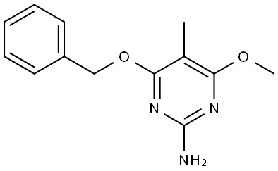 2-Pyrimidinamine, 4-methoxy-5-methyl-6-(phenylmethoxy)- Structure