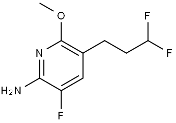 2-Pyridinamine, 5-(3,3-difluoropropyl)-3-fluoro-6-methoxy- Structure