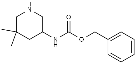 benzyl (5,5-dimethylpiperidin-3-yl)carbamate Structure