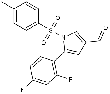 5-(2,4-difluorophenyl)-1-tosyl-1H-pyrrole-3-carbaldehyde Structure