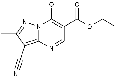 ethyl 3-cyano-7-hydroxy-2-methylpyrazolo[1,5-a]pyrimidine-6-carboxylate Structure