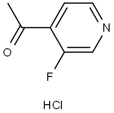 Ethanone, 1-(3-fluoro-4-pyridinyl)-, hydrochloride (1:1) Structure