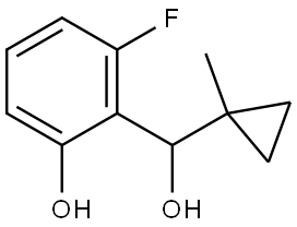 2-Fluoro-6-hydroxy-α-(1-methylcyclopropyl)benzenemethanol Structure