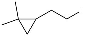 2-(2-iodoethyl)-1,1-dimethylcyclopropane Structure