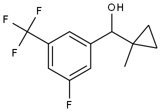 3-Fluoro-α-(1-methylcyclopropyl)-5-(trifluoromethyl)benzenemethanol Structure