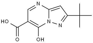 2-(tert-butyl)-7-hydroxypyrazolo[1,5-a]pyrimidine-6-carboxylic acid Structure