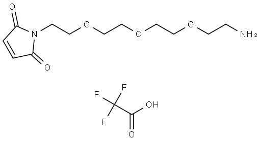 Mal-PEG3-oxyamine (TFA salt) Structure