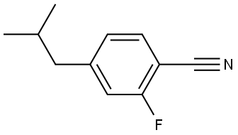 2-Fluoro-4-(2-methylpropyl)benzonitrile Structure