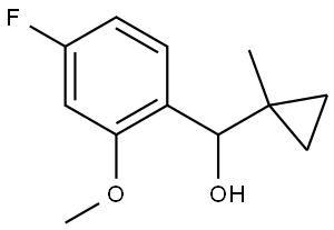 4-Fluoro-2-methoxy-α-(1-methylcyclopropyl)benzenemethanol Structure