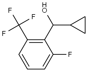 α-Cyclopropyl-2-fluoro-6-(trifluoromethyl)benzenemethanol Structure