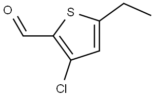 3-chloro-5-ethylthiophene-2-carbaldehyde 구조식 이미지