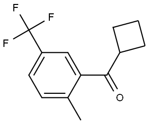 Cyclobutyl[2-methyl-5-(trifluoromethyl)phenyl]methanone Structure