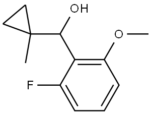 2-Fluoro-6-methoxy-α-(1-methylcyclopropyl)benzenemethanol Structure