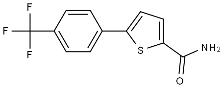 5-[4-(Trifluoromethyl)phenyl]-2-thiophenecarboxamide Structure