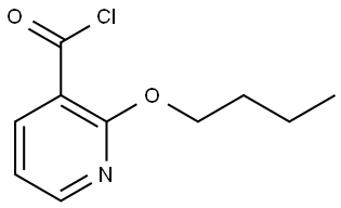 2-Butoxy-3-pyridinecarbonyl chloride Structure