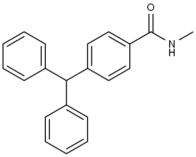 4-(Diphenylmethyl)-N-methylbenzamide Structure