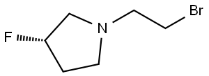 (S)-1-(2-Bromoethyl)-3-fluoropyrrolidine Structure