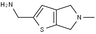 (5,6-dihydro-4H-thieno[2,3-c]pyrrol-2-yl)methanamine Structure