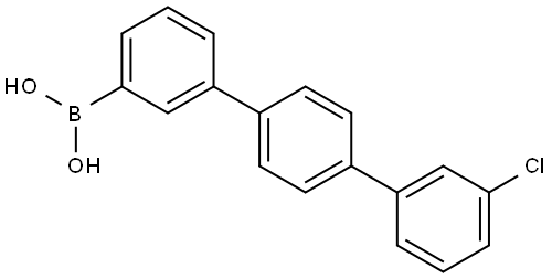 (3''-chloro-[1,1':4',1''-terphenyl]-3-yl)boronic acid Structure