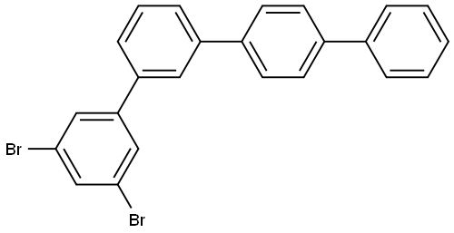 1,1′:3′,1′′:4′′,1′′′-Quaterphenyl, 3,5-dibromo- Structure