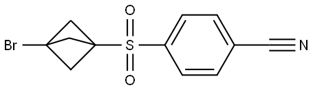 Benzonitrile, 4-[(3-bromobicyclo[1.1.1]pent-1-yl)sulfonyl]- Structure