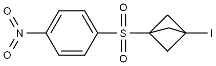 1-Iodo-3-[(4-nitrophenyl)sulfonyl]bicyclo[1.1.1]pentane Structure