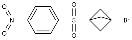 1-Bromo-3-[(4-nitrophenyl)sulfonyl]bicyclo[1.1.1]pentane Structure