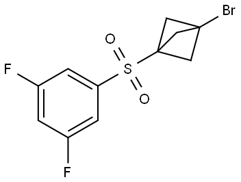 1-Bromo-3-[(3,5-difluorophenyl)sulfonyl]bicyclo[1.1.1]pentane Structure