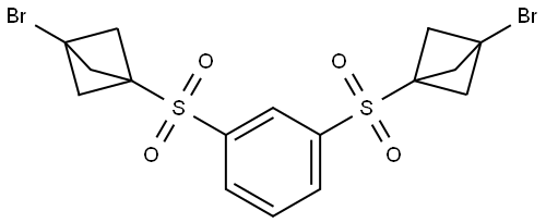 C16H16Br2O4S2 Structure