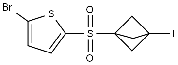 2-Bromo-5-[(3-iodobicyclo[1.1.1]pent-1-yl)sulfonyl]thiophene Structure