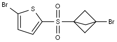 Thiophene, 2-bromo-5-[(3-bromobicyclo[1.1.1]pent-1-yl)sulfonyl]- Structure