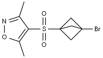 Isoxazole, 4-[(3-bromobicyclo[1.1.1]pent-1-yl)sulfonyl]-3,5-dimethyl- Structure