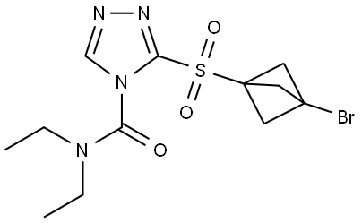 4H-1,2,4-Triazole-4-carboxamide, 3-[(3-bromobicyclo[1.1.1]pent-1-yl)sulfonyl]-N,… Structure