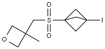 3-[[(3-Iodobicyclo[1.1.1]pent-1-yl)sulfonyl]methyl]-3-methyloxetane Structure